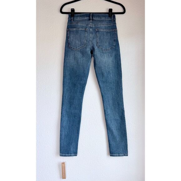 NWT Reformation Harper Mid-Rise Skinny Jeans in Destin Medium Wash Size 23 - Picture 7 of 14